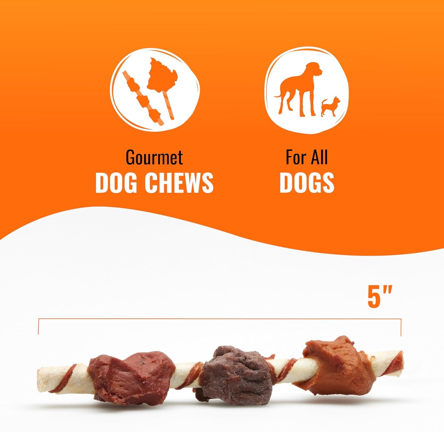 Good'N'Fun Triple Flavored Rawhide Kabobs for Dogs