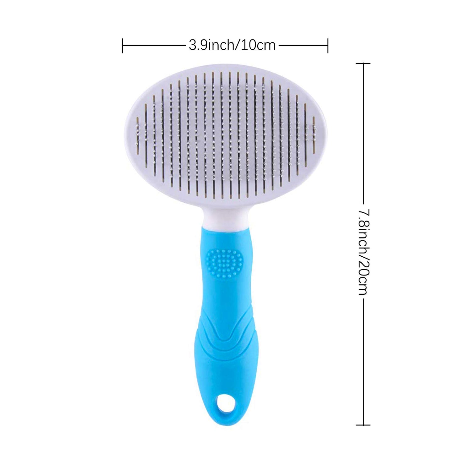 Cat Self Cleaning Slicker Brush, Pets Skin Friendly Cat Brush for Dogs Cats Grooming Brush Tool Easy to Remove Loose Undercoat, Mats Tangled Hair Slicker Massage Cats Dogs Brush - Upgraded