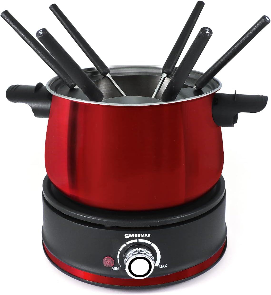 10 Piece Electric Fondue Set (Red)