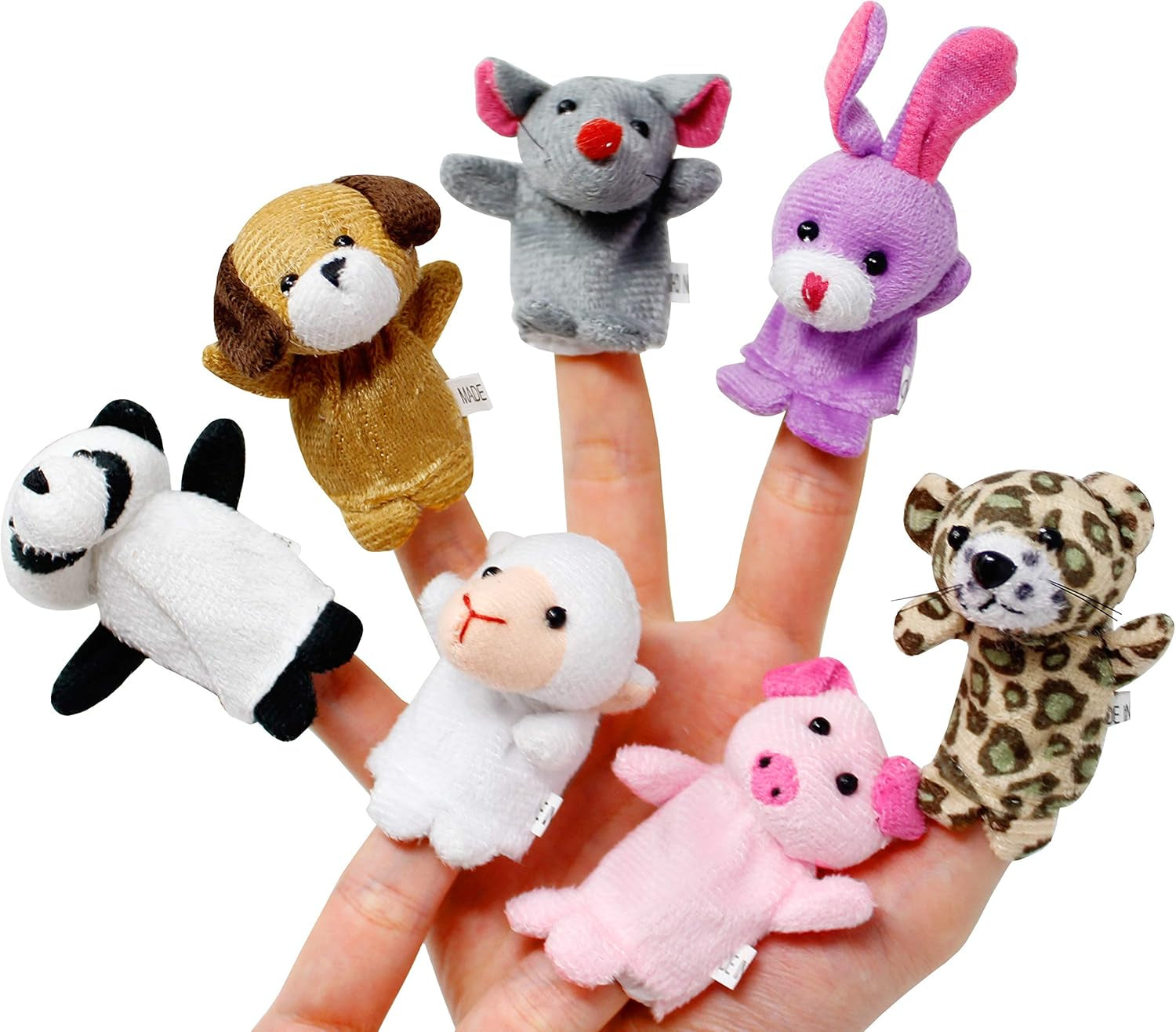 28 Packs Valentines Day Animal Finger Puppet with Gift Cards Set for Kids, Party Favor, Classroom Exchange Prizes, Valentine’S Greeting Cards, Stressrelief Hand Puppets, Holiday Reward Prizes