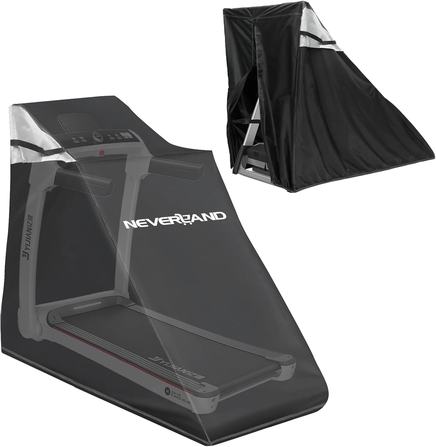 Treadmill Cover, Waterproof Dustproof Running Machine Cover with Zipper, Workout Equipment Treadmill Cover with Built-In Windproof Buckle, Ideal for Home Gym Indoor Outdoor