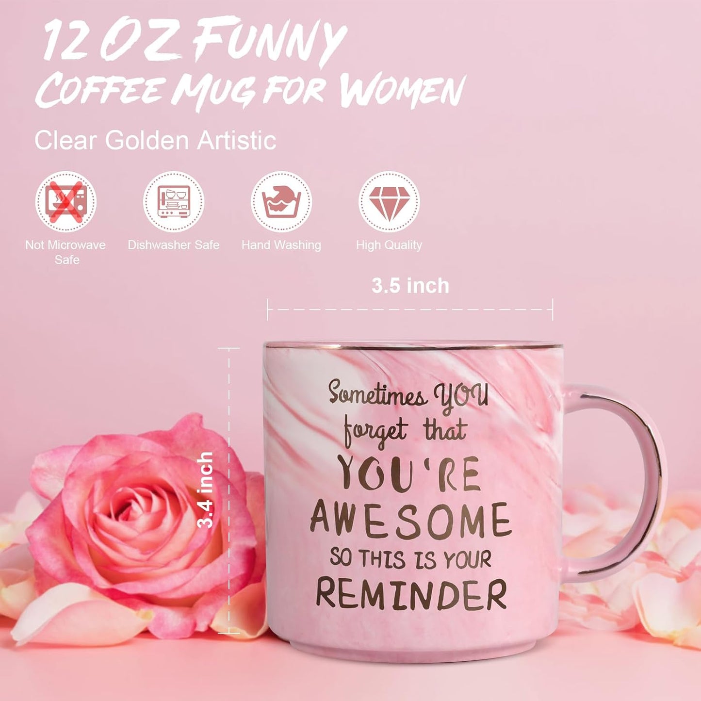 Mothers Day Mom Gifts for Mom from Daughter Son,12 OZ Funny Coffee Mug,Gifts for Wife Women Grandma,Birthday Gifts for Women Her Friends,Mom Gifts for Mothers Day Birthday Christmas Anniversary