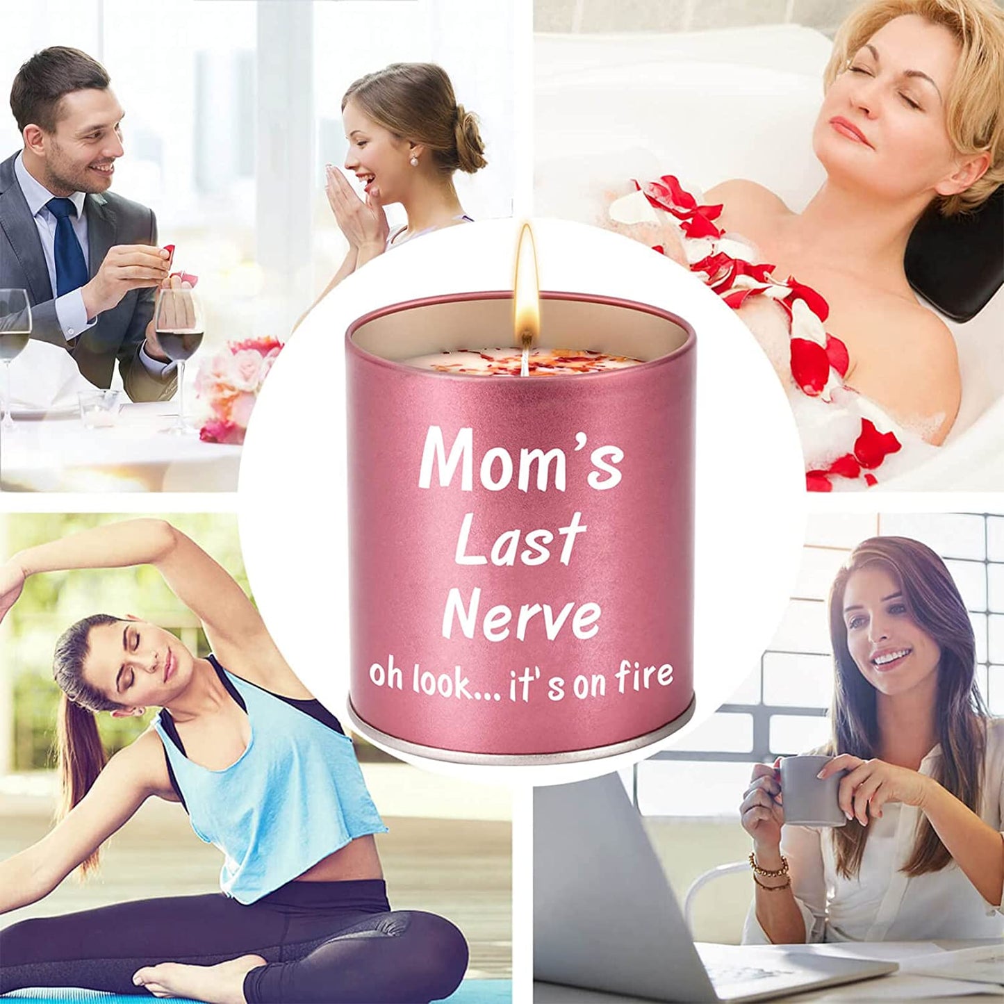 Mothers Day Gifts for Mom Gifts from Daughter Son Kids Gifts Ideas Mom Birthday Gifts Stocking Stuffers Christmas Presents for Mom Great Funny Mom Gifts for Mom, 9Oz Scented Candles