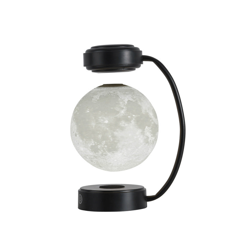 3D LED Moon Night Light Wireless Magnetic Levitating Rotating Floating