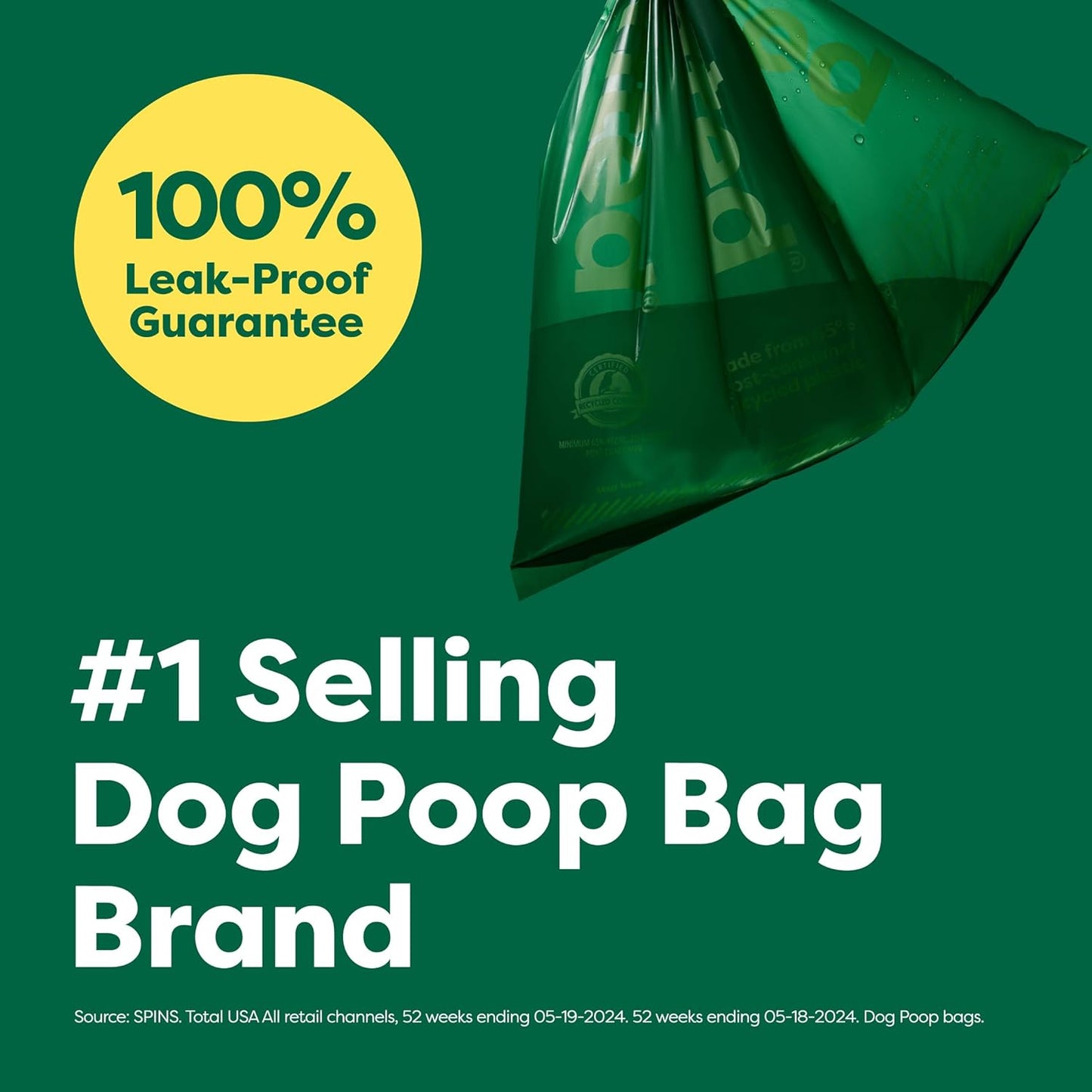 Poop Bags for Dogs, Guaranteed Leak Proof and Extra Thick Waste Bag Refill Rolls, Lavender Scented, 270 Count