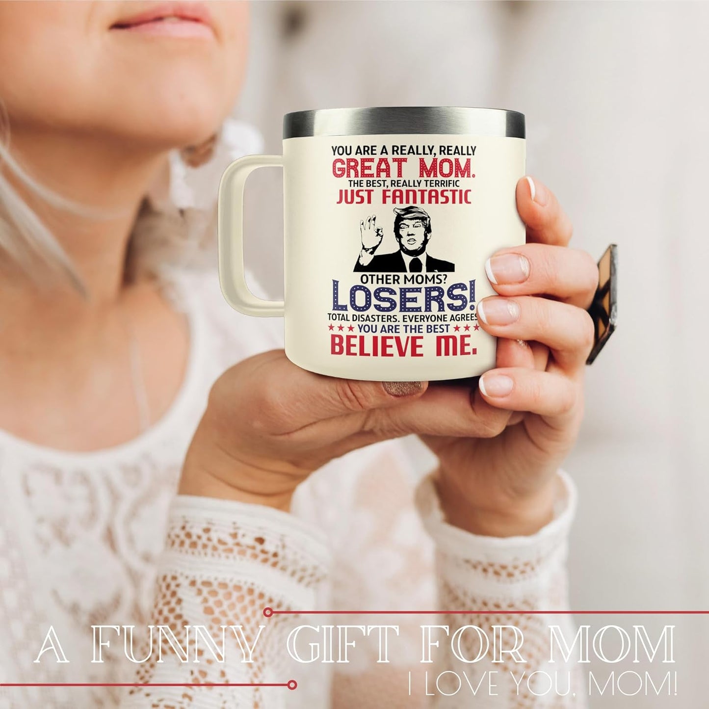 Gifts for Mom from Daughter Son - Mom Gifts for Christmas, Christmas Gifts for Mom, Mom Birthday Gifts, Birthday Gifts for Mom, Mother Birthday Gifts - New Mom Gifts for Women - 14 Oz Coffee Mug