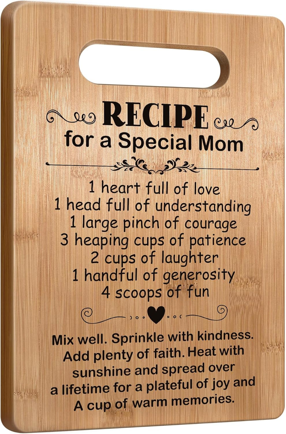 Popular Birthday Gifts for Mom, Christmas Gifts for Mom, Cutting Board Gift for Mother, Cute Mom Gifts from Daughter Son, Mom Gift for Mother'S Day