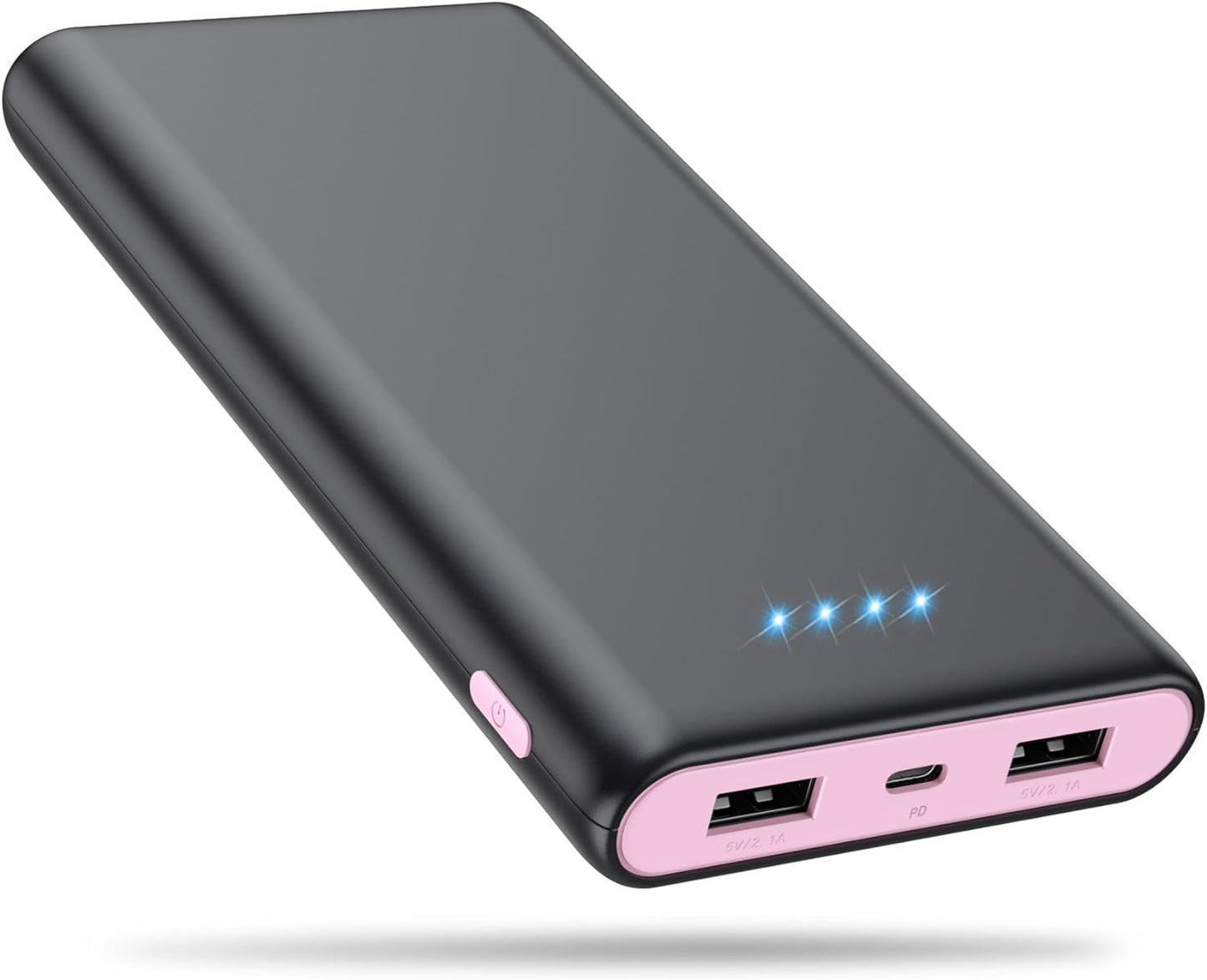 Portable Charger Power Bank 25800Mah, Ultra-High Capacity Fast Phone Charging with Intelligent Controlling IC, 2 USB Port External Cell Phone Battery Pack Compatible with Iphone,Android-Pink