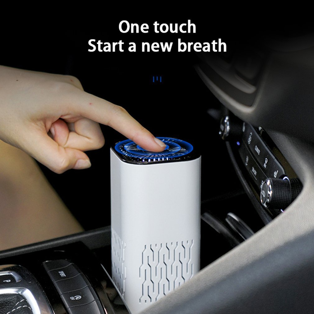 Car Air Purifier Portable Negative Ion Generator Remove Formaldehyde Dust