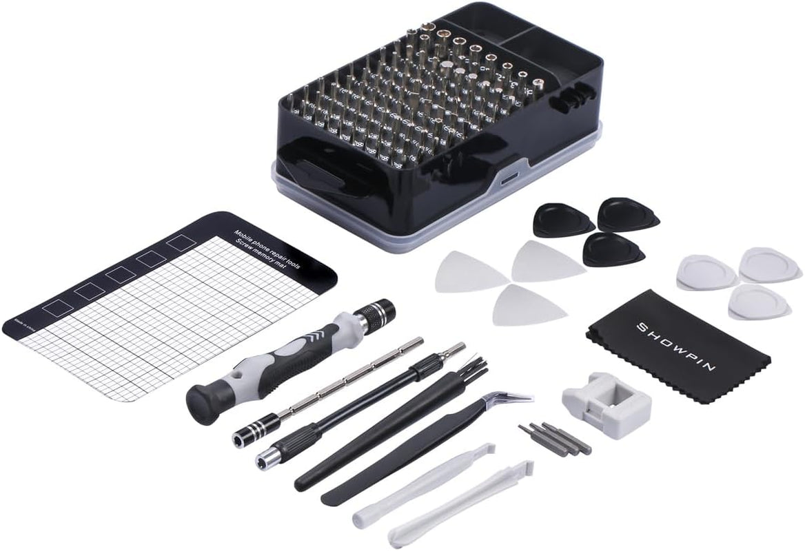 122 in 1 Precision Computer Screwdriver Kit, Laptop Screwdriver Sets with 101 Magnetic Drill Bits, Electronics Tool Kit Compatible for Tablet, PC, Iphone, PS4 Repair