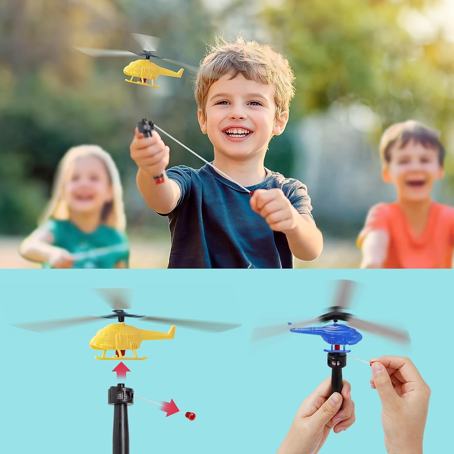 28 PCS Valentines Day Cards for Kids School with Airplane Launcher Toys, Valentines Helicopter Lanchers, Party Favors for Kids Classroom, Valentines Day Gifts for Kids Boys