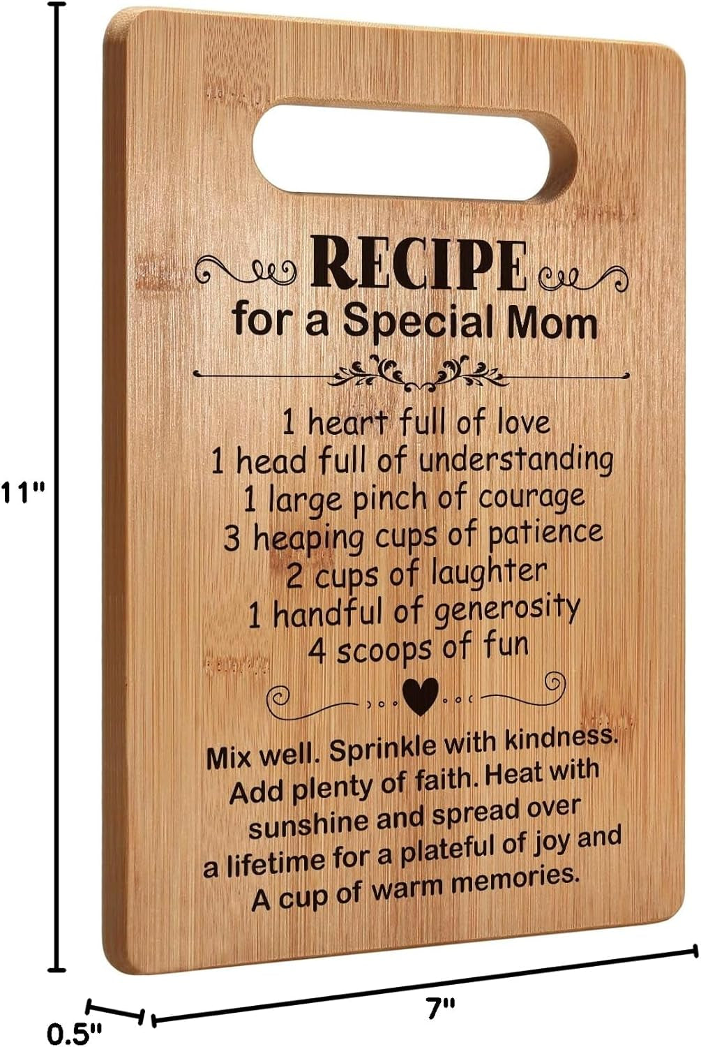 Popular Birthday Gifts for Mom, Christmas Gifts for Mom, Cutting Board Gift for Mother, Cute Mom Gifts from Daughter Son, Mom Gift for Mother'S Day