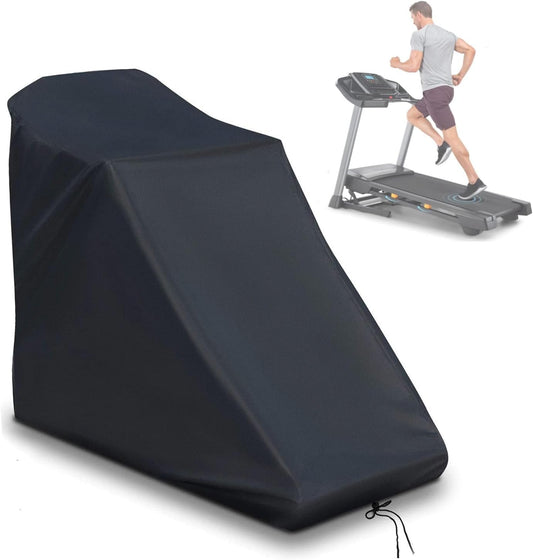 Treadmill Cover Waterproof Outdoor, Dust-Proof Running Machine Cover, Protective Cover for Home Fitness Equipment Treadmill Indoor & Outdoor (Black,78 X 37 X 59 Inch)