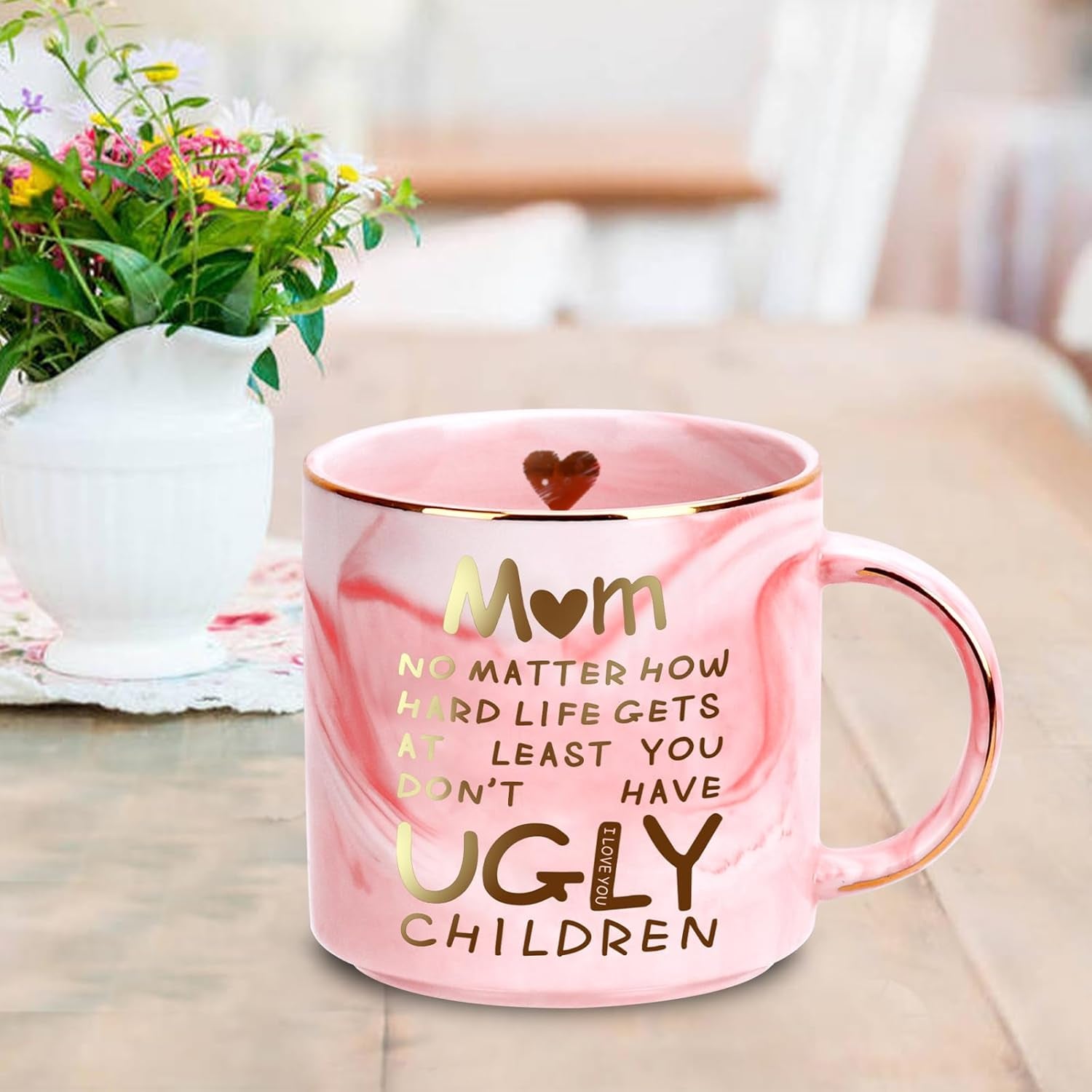 Valentines Day Gifts for Mom,12Oz Funny Coffee Mug Gifts for Mom from Daughter Son Kids,Mom Birthday Gifts,Mom Gifts for Birthday,Unique Mothers Presents Ideas Mothers Day Gifts for Mom Mother in Law