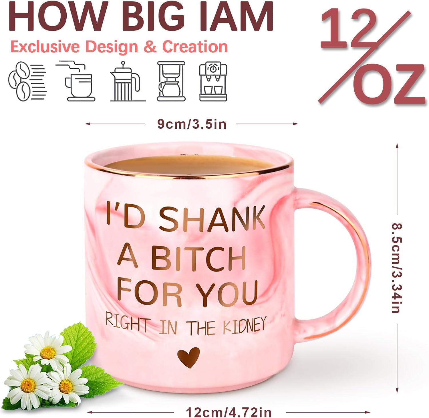 Valentines Day Gifts,12Oz Novelty Coffee Mug,Valentines Day Gifts for Her Girlfriend Sisters Mom Best Friend,Funny Birthday Gifts for Women,Sister Gifts from Sister,Mothers Day Gifts for Mom Besties