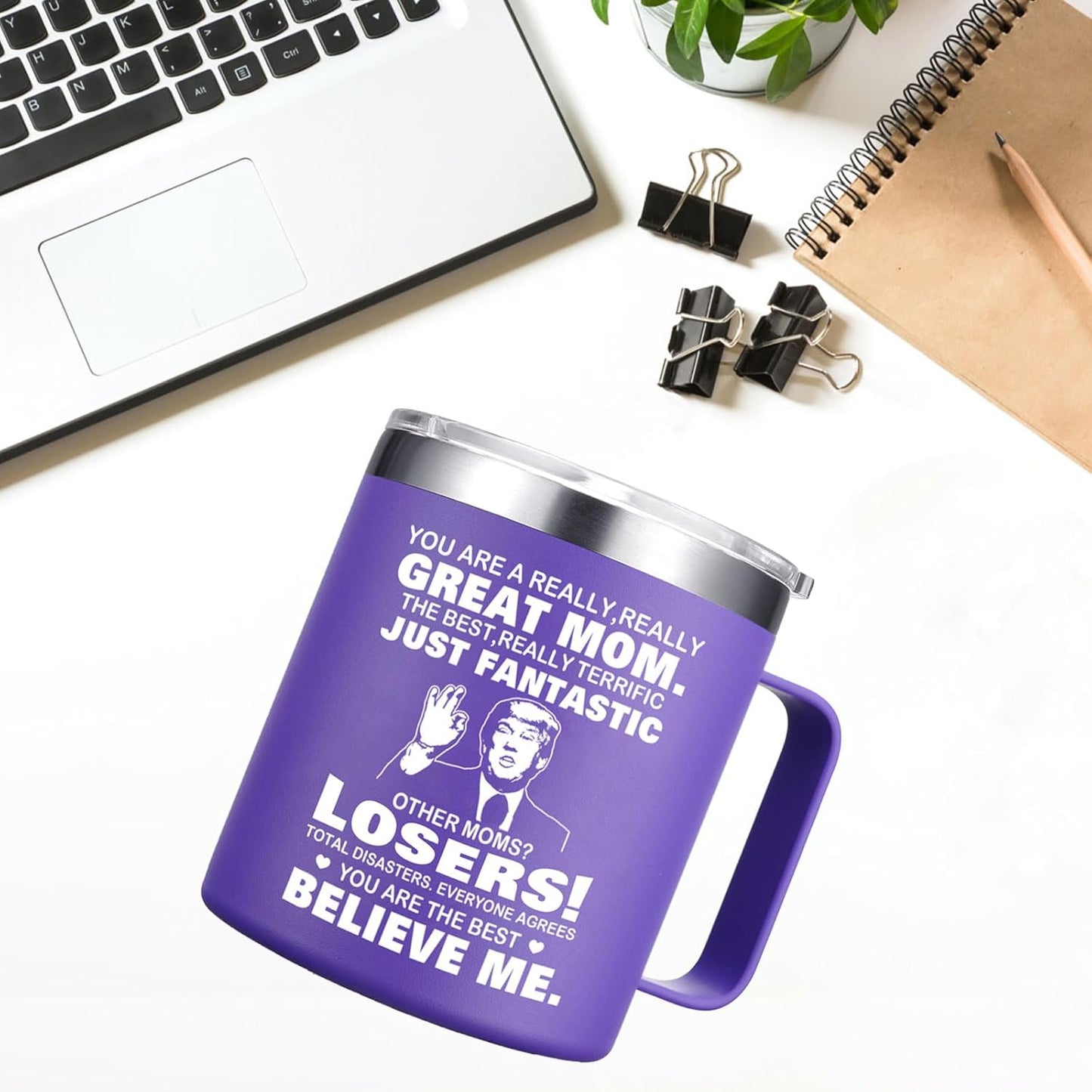 Valentines Day Gifts for Mom, Women, Wife - You'Re a Really Great Mom Coffee Mug - Christmas Gifts for Mom, Mother Birthday Gifts for Mom from Daughter Son (14OZ Purple)