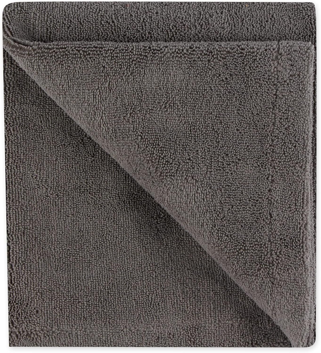 Pet Grooming Towel Collection Absorbent Microfiber X-Large, 41X23.5", Embroidered Gray