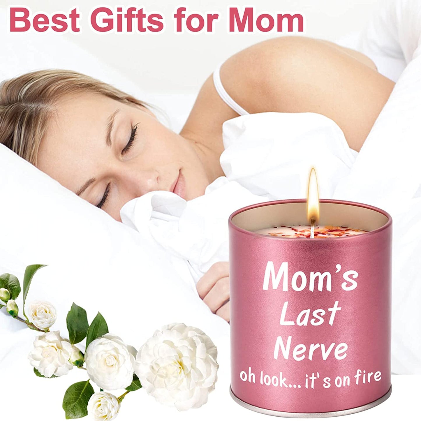 Mothers Day Gifts for Mom Gifts from Daughter Son Kids Gifts Ideas Mom Birthday Gifts Stocking Stuffers Christmas Presents for Mom Great Funny Mom Gifts for Mom, 9Oz Scented Candles