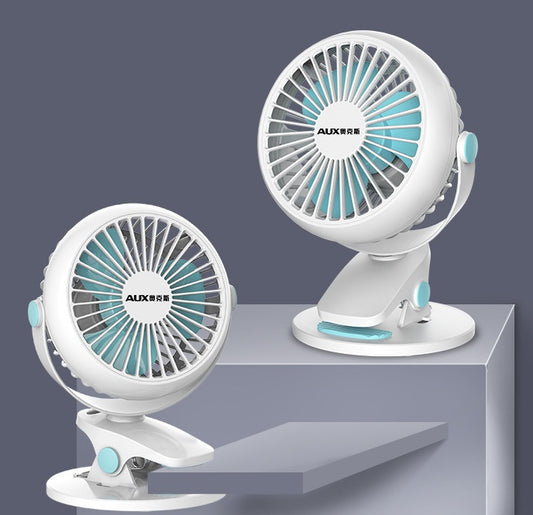 Portable Mini Desktop Fan Silent High Wind Cordless Rechargeable