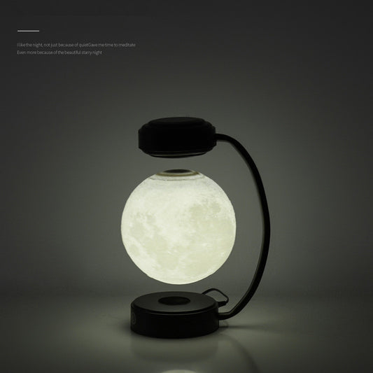 3D LED Moon Night Light Wireless Magnetic Levitating Rotating Floating