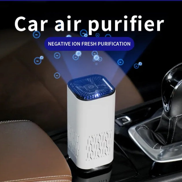 Car Air Purifier Portable Negative Ion Generator Remove Formaldehyde Dust