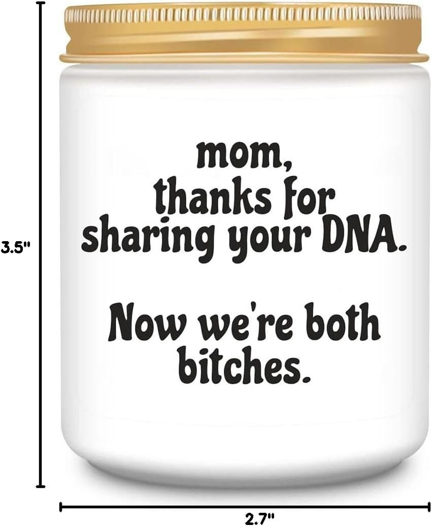 Funny Gifts for Mom Birthday Gifts,Mom Gifts from Daughter Son,Unique Mothers Day Thanksgiving Christmas Gifts,Lavender Scented Candles Gifts for Women