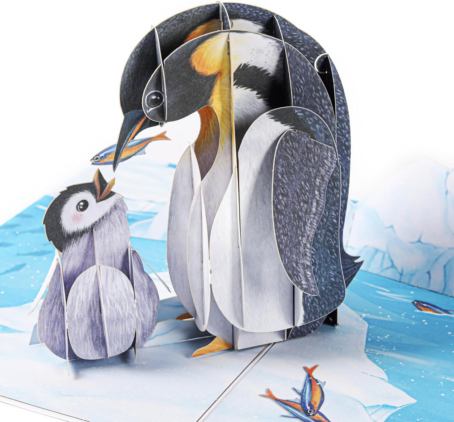 Penguin Happy Mothers Day Card, 3D Mothers Day Pop up Card