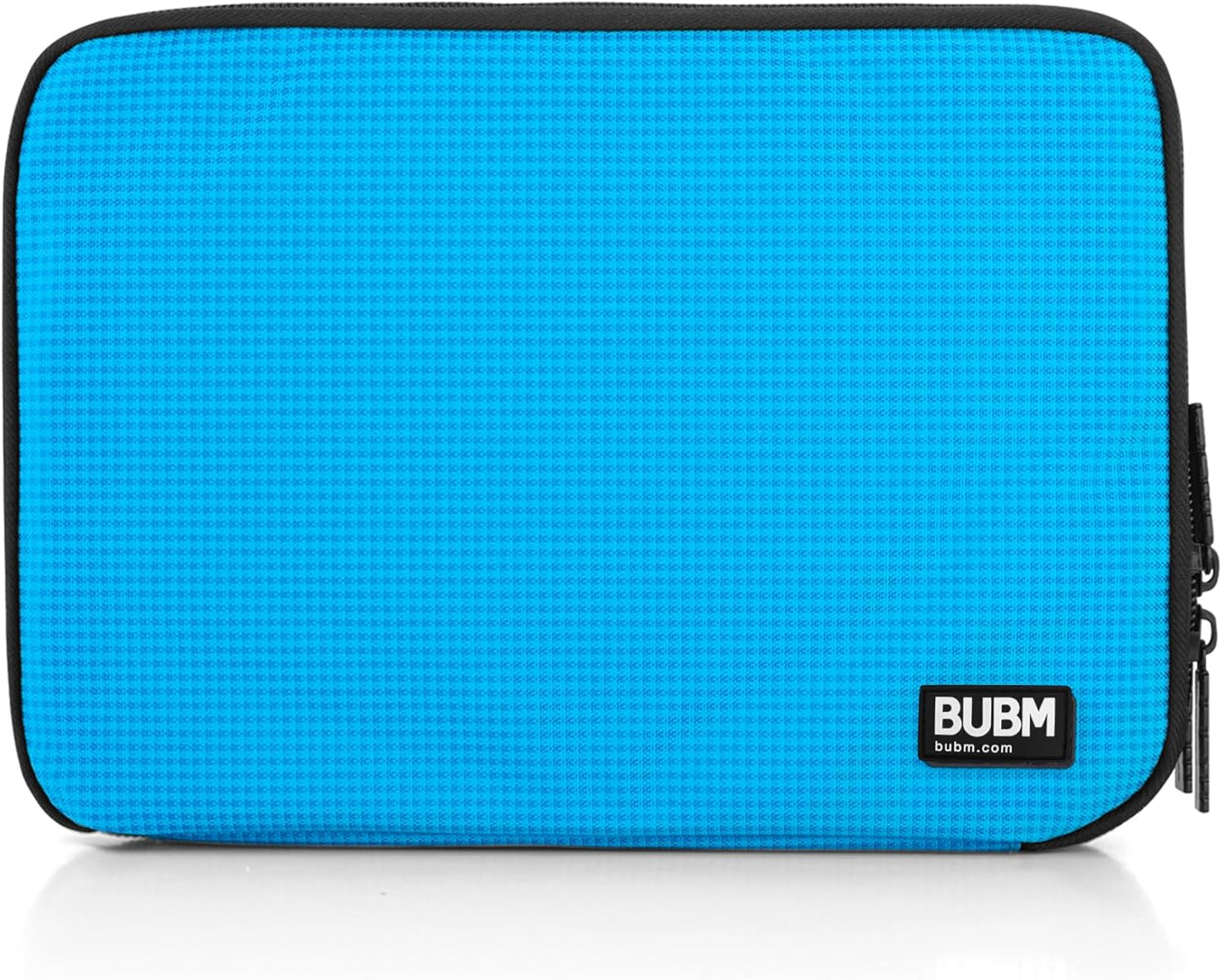 Double Layer Electronic Accessories Organizer, Travel Gadget Bag for Cables, USB Flash Drive, Plug and More, Perfect Size Fits for Ipad Mini (Medium, Blue)