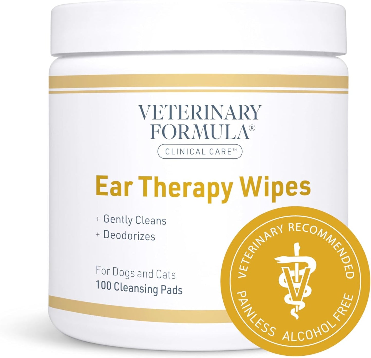 Clinical Care Ear Therapy Wipes, 100Ct – Cat and Dog Ear Cleaner – Help Relieve Itchy Ears Quickly & Effectively Remove Dirt, Debris, and Foul Odor