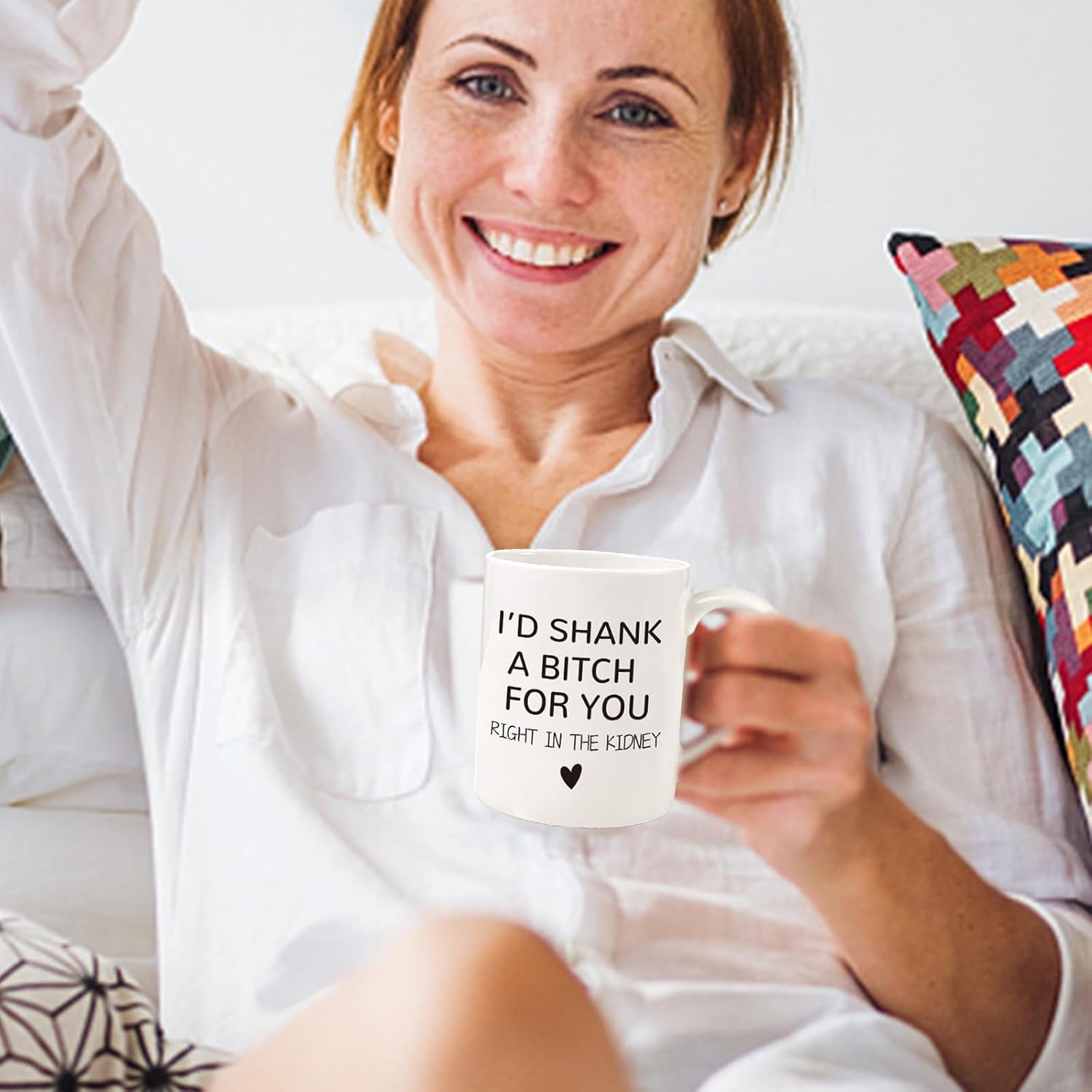 Funny Friendship Gifts for Women,11Oz Coffee Mug Gifts for Sisters Mom Grandma Wife Daughter,Sister Gifts from Sister,Birthday Mothers Day Graduation Gifts for Her Best Friend Girlfriend Besties BFF