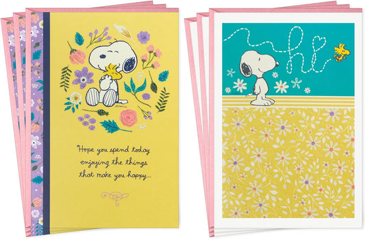 Peanuts Snoopy Card Pack (6 Cards with Envelopes) for Mother'S Day, Just Because