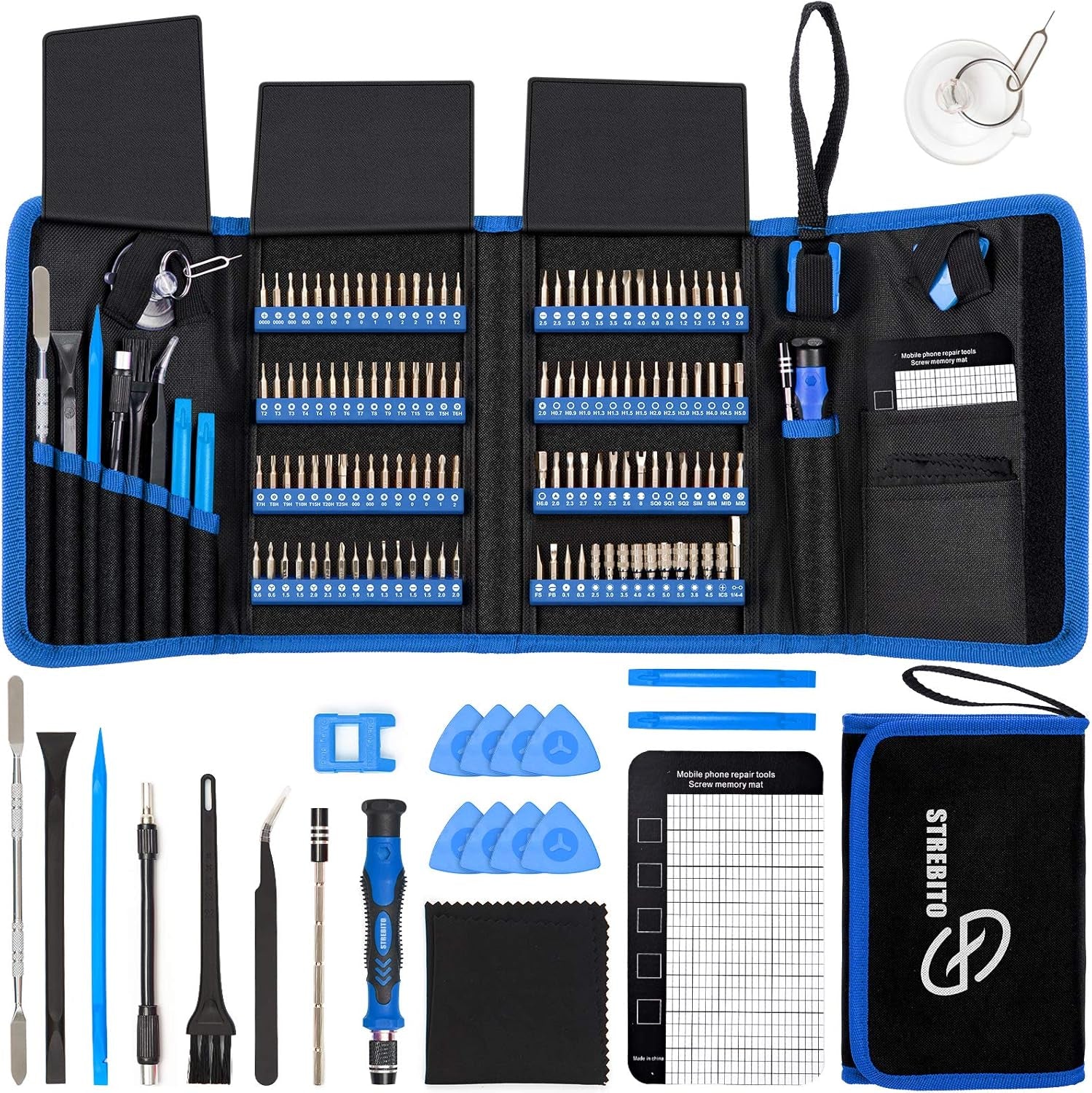 Electronics Precision Screwdriver Sets 142-Piece with 120 Bits Magnetic Repair Tool Kit for Iphone, Macbook, Computer, Laptop, PC, Tablet, PS4, Xbox, Nintendo, Game Console