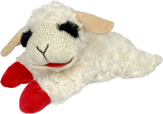 Mini Lamb Chop Officially Licensed, Plush, Squeak Pet Toy (White, 10')