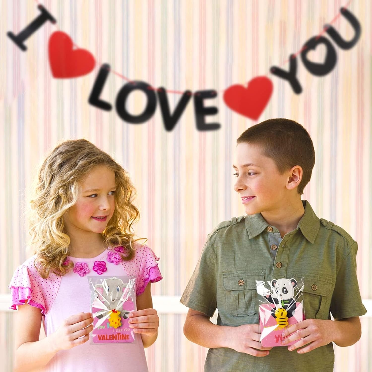 Valentines Day Gifts for Kids Class - 36 Pack Valentines Gift Cards with Squishies Animal Toys for School Class Exchange Gifts, Boys Girls Toddlers Valentines Gifts