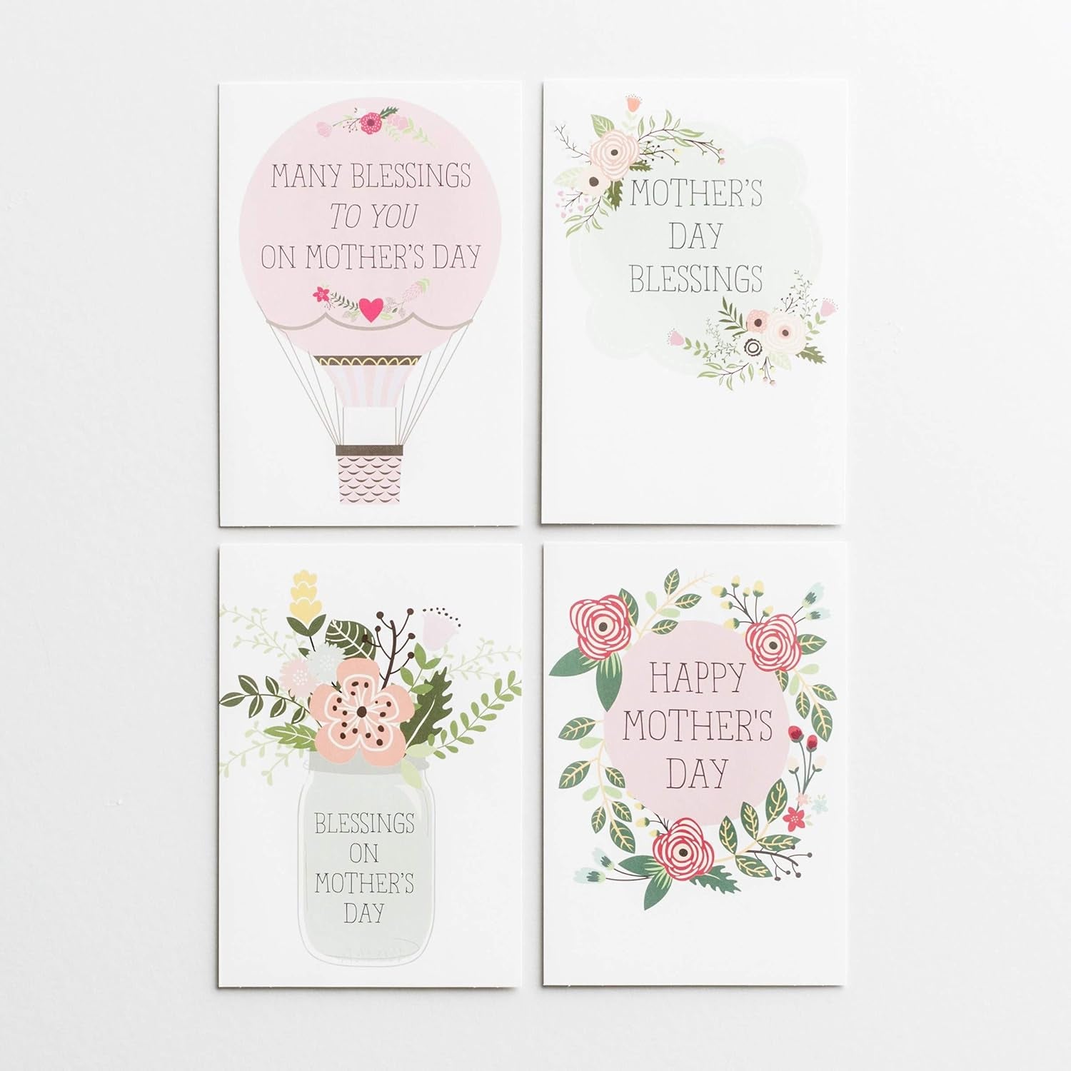 - Happy Mother’S Day – 8 Design Assortment with Scripture – 24 Floral Mother’S Day Cards & Envelopes (70925)