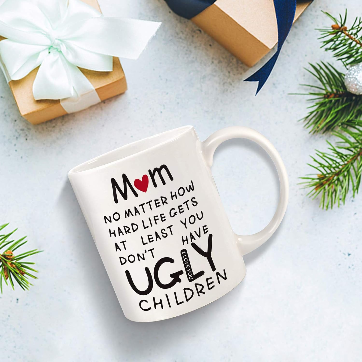 Gifts for Mom from Daughter Son,11Oz Funny Coffee Mug,Valentines Day Gifts for Mom Wife Women,Mom Birthday Gifts,Birthday Gifts for Mom,Unique Mom Gifts Ideas Mothers Day Gifts for Mom Mother in Law