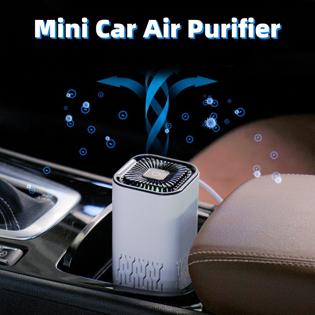 Car Air Purifier Portable Negative Ion Generator Remove Formaldehyde Dust