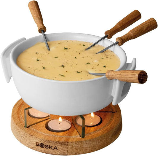 Twinkle Cheese Fondue Pot - Great for Meat, Chocolate, and Cheese Snack - Serve 4 Persons Wedding Registry Items Kitchen Gifts for Family Housewarming - Use with Fondue Sticks